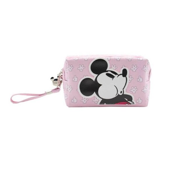 Mickey Mouse Pink Cosmetic Bag – Toiletry Pouch – Travel Friendly - Picture 2 of 5